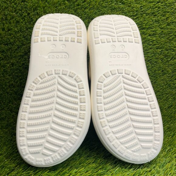 Crocs Classic Crush Clog Mens Size 8 White Beach Walking Outdoor Slip On Sandals main image 8